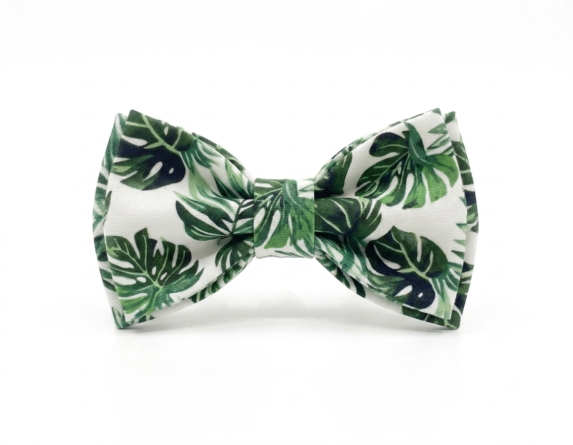 Green Leaf Bow Tie