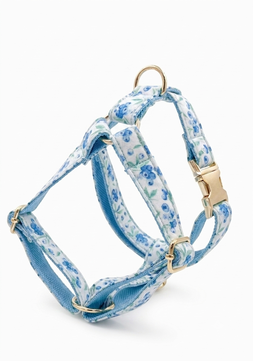 Blueberry Dog Harness | Customisable