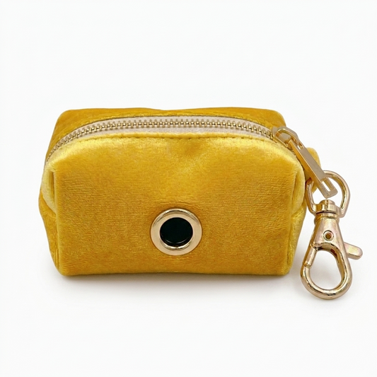Lemon Velvet Poop Bag Holder | Customisable