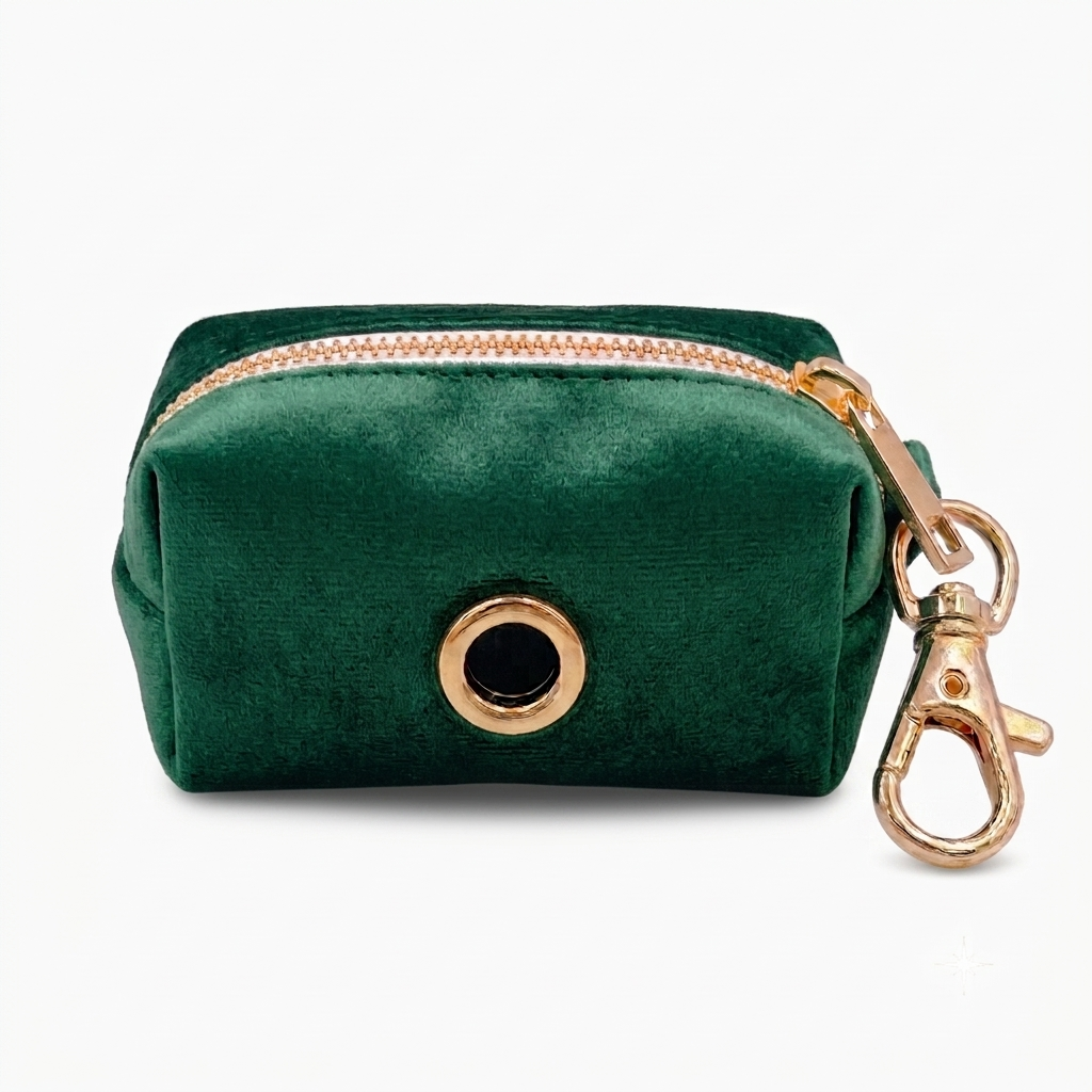 Forest Velvet Poop Bag Holder | Customisable