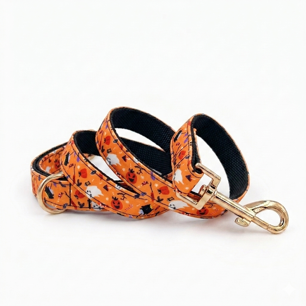 Ghost Pumpkin Dog Leash | Customisable