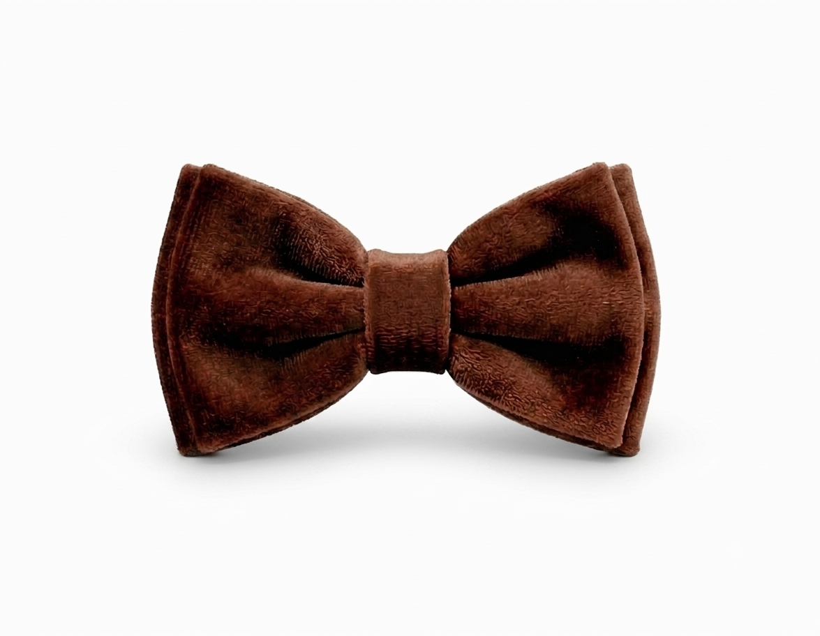 Chocolate Velvet Bow Tie