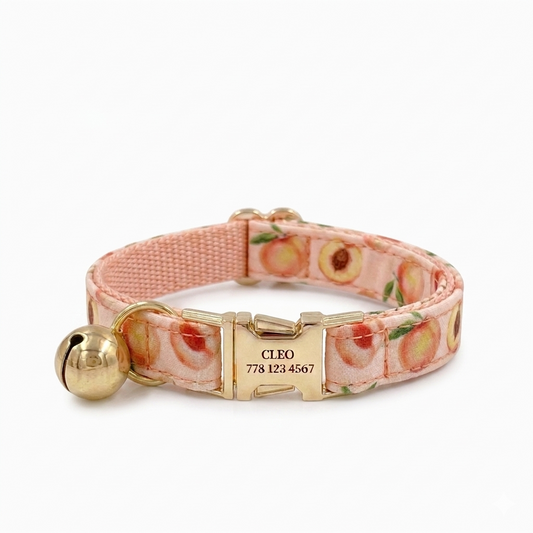 Honey Peach Cat Collar | Personalised