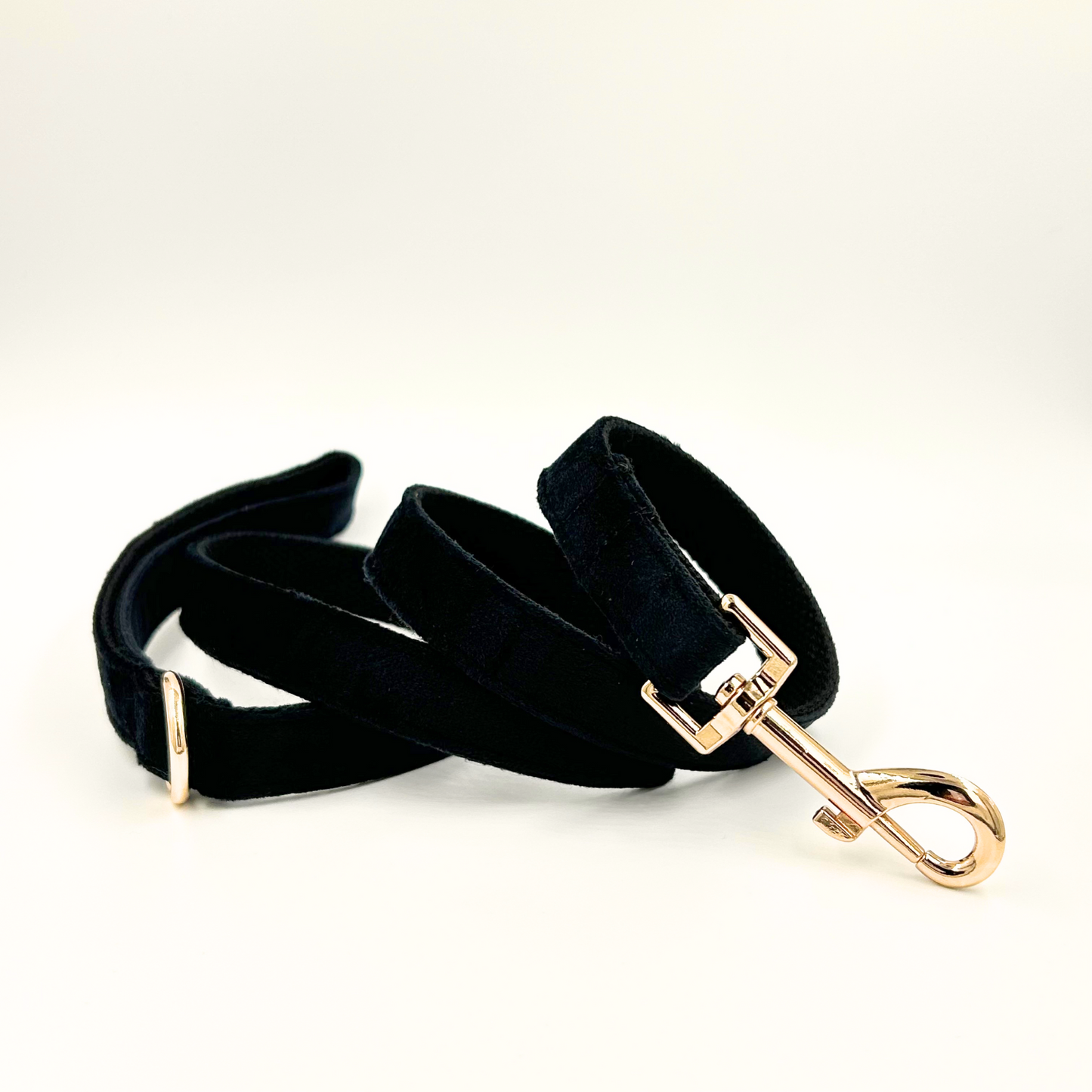 Black velvet lead - length 120cm