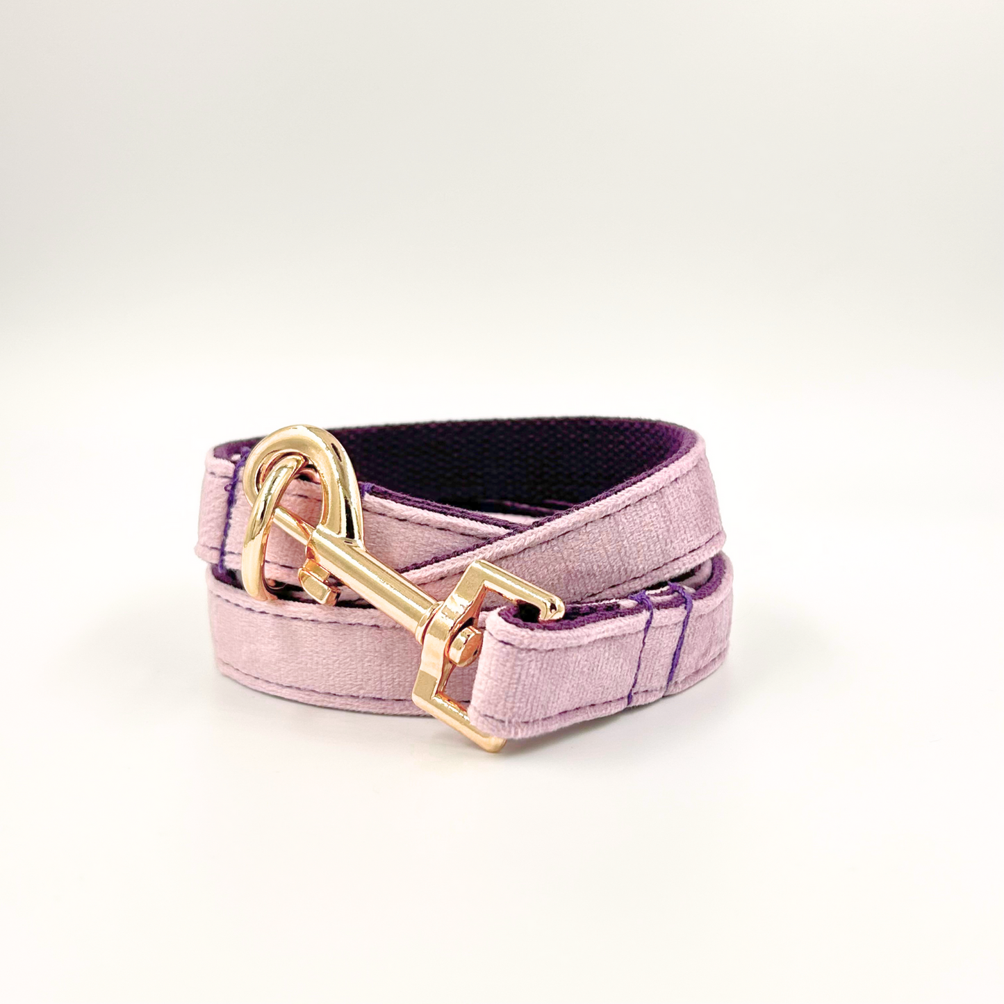 Lilac velvet lead - length 120cm