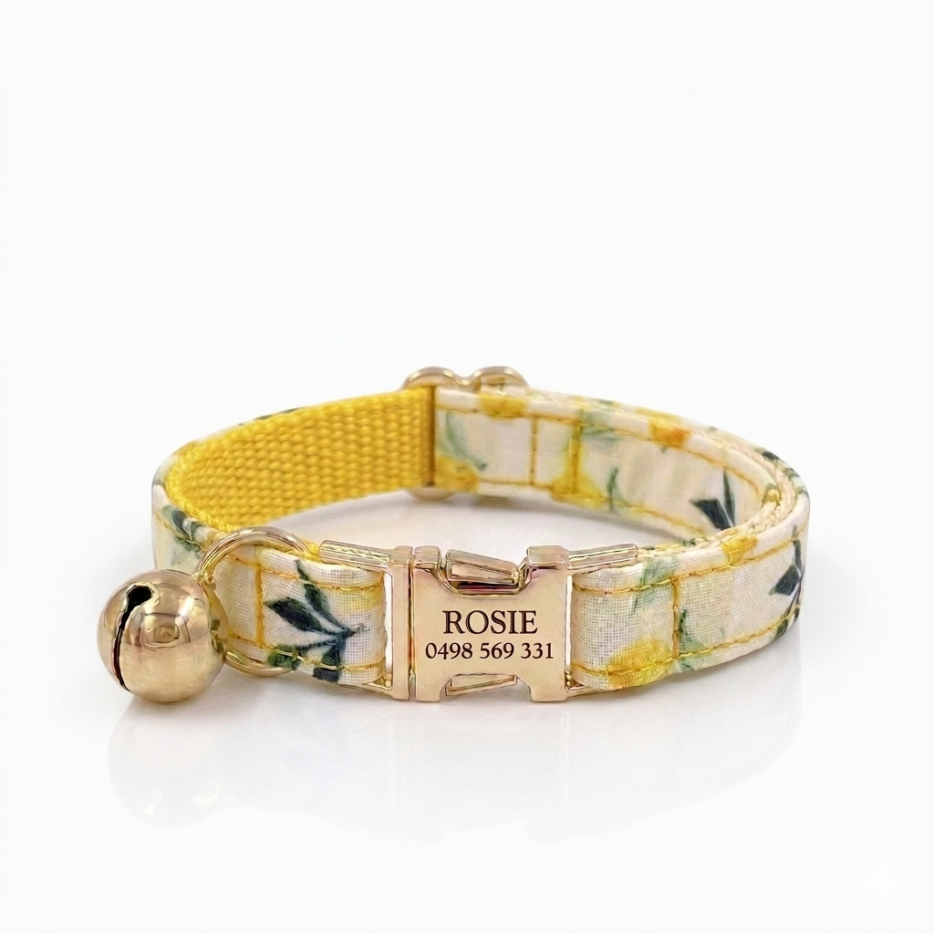 Lemon Cat Collar | Personalised