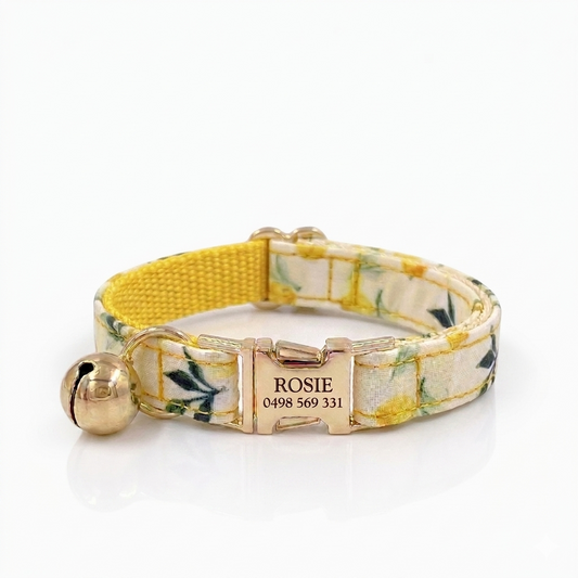Lemon Cat Collar | Personalised