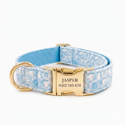 Paisley Dog Collar | Personalised