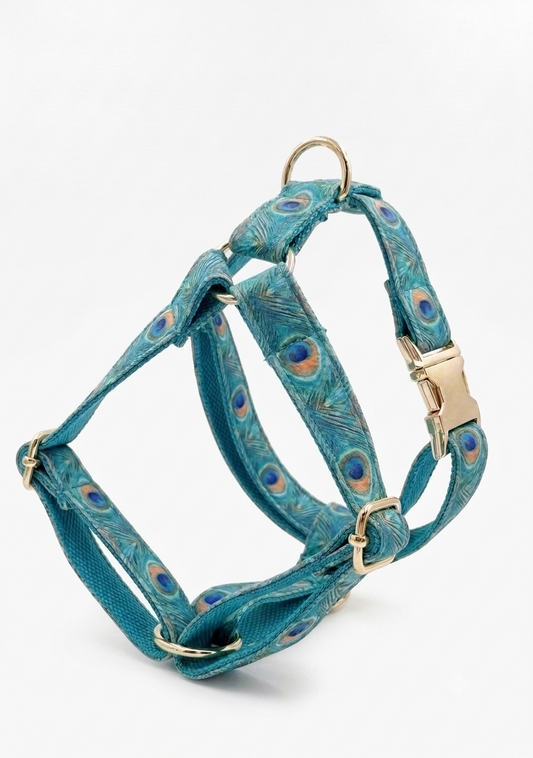 Peacock Dog Harness | Customisable