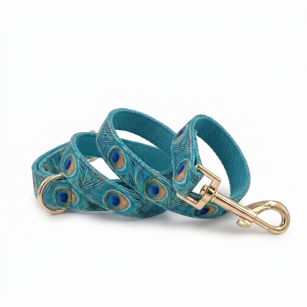 Peacock Dog Leash | Customisable