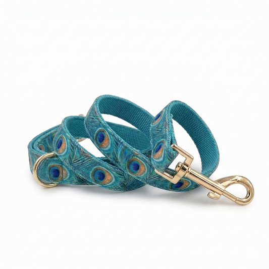 Peacock Dog Leash | Customisable