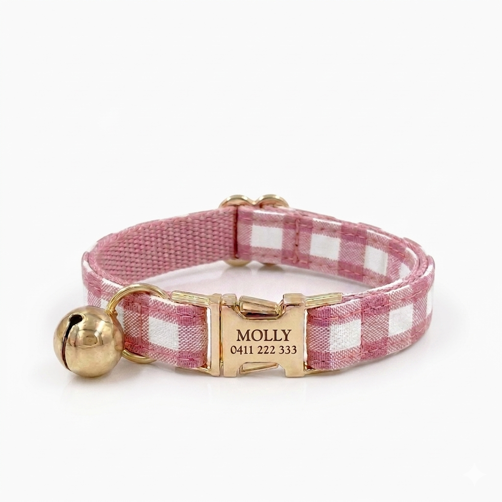 Powder Lattice Cat Collar | Personalised