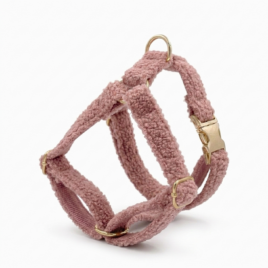 Princess Pink Fluffy Dog Harness | Customisable
