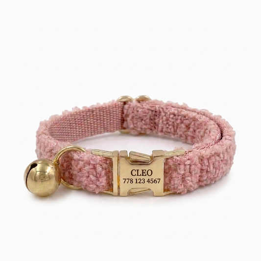 Princess Pink Fluffy Cat Collar | Personalised