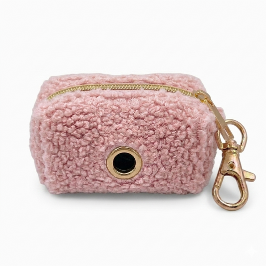 Princess Pink Fluffy Poop Bag Holder | Customisable