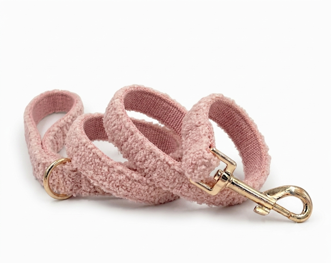 Princess Pink Fluffy Dog Leash | Customisable